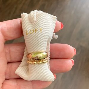 Loft beaded dome ring set size 7